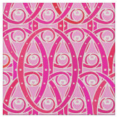 Arabesque-Damast - Erdbeerrosa Stoff (Nahaufnahme)