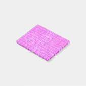 Arabesque-Damast - Lavendel und Orchid Post-it Klebezettel (angewinkelt)