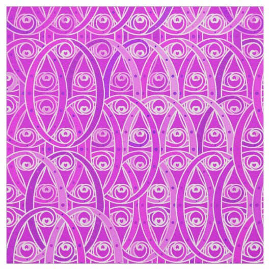Arabesque-Damast - Lavendel und Orchid Stoff (Muster)