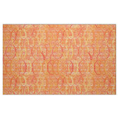 Arabesque-Damast - Weichorange und Koralle Stoff (Fat Quarter (45,7 x 55,9 cm))