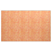 Arabesque-Damast - Weichorange und Koralle Stoff (Yard (91,4 cm))