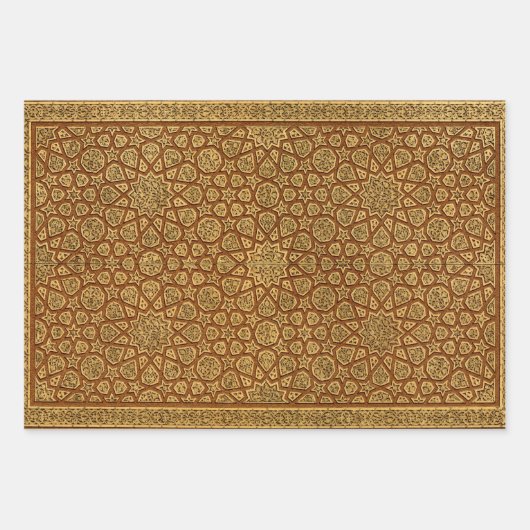 Arabesque Design Geschenkpapier Set (Vorderseite 2)