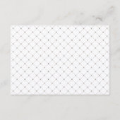 Arabesque-Empfang-Karte | Champagner Schimmer Begleitkarte (Rückseite)