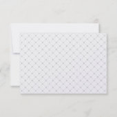 Arabesque-Empfang-Karte | Silver Pearl Einladung (Rückseite)