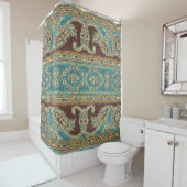Arabesque Fabric Paisley Oriental Design Duschvorhang (Beispiel)