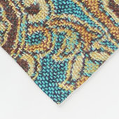 Arabesque Fabric Paisley Oriental Design Fleecedecke (Ecke)