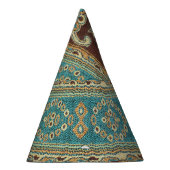 Arabesque Fabric Paisley Oriental Design Partyhütchen (Rechts)