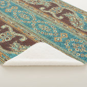 Arabesque Fabric Paisley Oriental Design Sherpadecke (3/4)