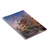 Arabesque Fantasy Wohnungen Palmen digitale Kunst Notizblock (Rechte Seite)