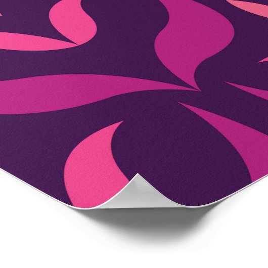 Arabesque Floral: Art Deco Nahtlos. Poster (Ecke)