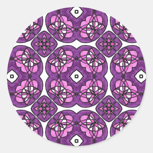 Arabesque Floral Sticker (Vorderseite)