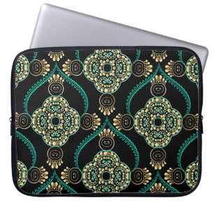 Arabesque floral, Vintag Elegance Muster. Laptopschutzhülle