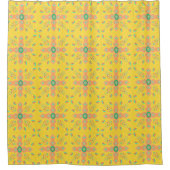 Arabesque Frühling des Lebens Blumenkreuz Melone F Duschvorhang (Vorderseite)