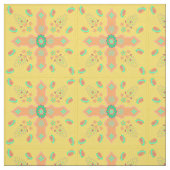 Arabesque Frühling des Lebens Blumenkreuz Melone F Stoff (Muster)