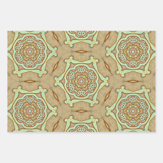 Arabesque Geschenkpapier Set (Vorderseite)