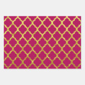 Arabesque-Gold Geschenkpapier Set (Vorderseite 3)