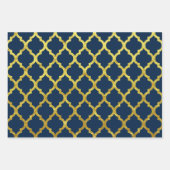 Arabesque-Gold Geschenkpapier Set (Vorderseite 2)