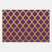 Arabesque-Gold Geschenkpapier Set (Vorderseite)