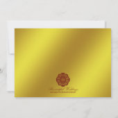 Arabesque Gold Lace, 12x18 Save the Date (Rückseite)