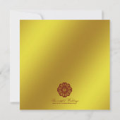Arabesque Gold Lace, 5,25x5,25 Save the Date (Rückseite)