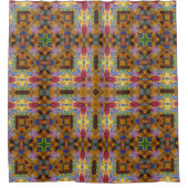 Arabesque Hearts Fractal Pattern   Duschvorhang (Vorderseite)