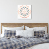 Arabesque Mandala Art Leinwanddruck (Insitu (Schlafzimmer))