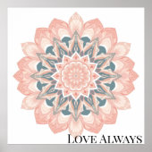 Arabesque Mandala Art Poster (Vorne)