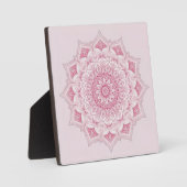 Arabesque Mandala - rosa geometrische Kunst Fotoplatte (Vorderseite)