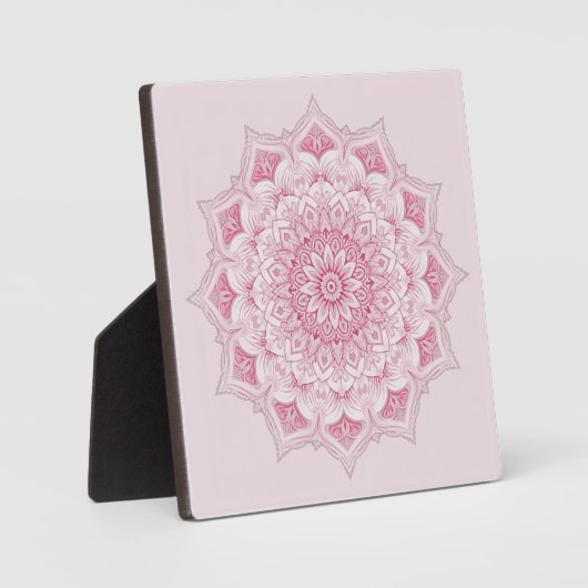 Arabesque Mandala - rosa geometrische Kunst Fotoplatte (Vorderseite)