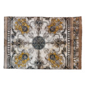 Arabesque Marmortextur Vintage Patchwork Kissenbezug (Rückseite)