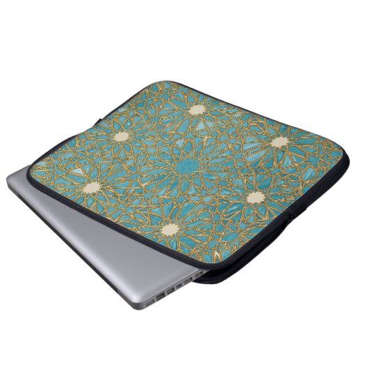 arabesque mosaic pattern laptopschutzhülle (Vorne Knopf)
