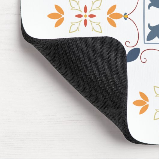 Arabesque Muster Mouse Pad - Farbenfrohe Geometrie Mousepad (Ecke)