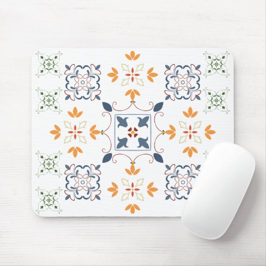 Arabesque Muster Mouse Pad - Farbenfrohe Geometrie Mousepad (Mit Mouse)
