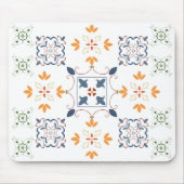 Arabesque Muster Mouse Pad - Farbenfrohe Geometrie Mousepad (Vorne)