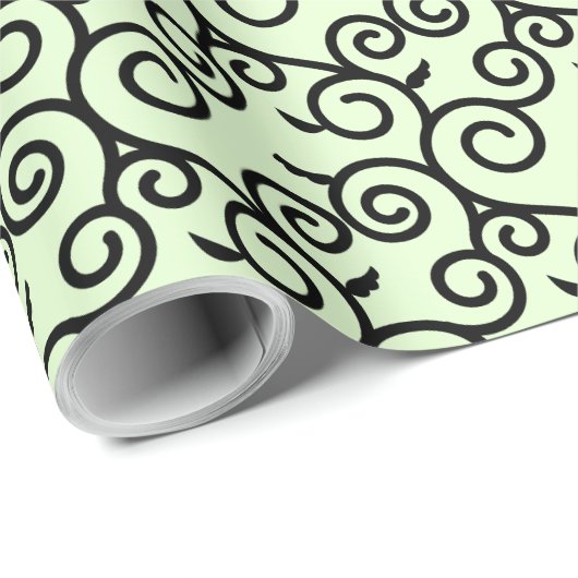 arabesque Muster traditionelles japanisches Design Geschenkpapier (Rolleneckpunkt)