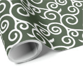 arabesque Muster traditionelles japanisches Design Geschenkpapier (Rolleneckpunkt)