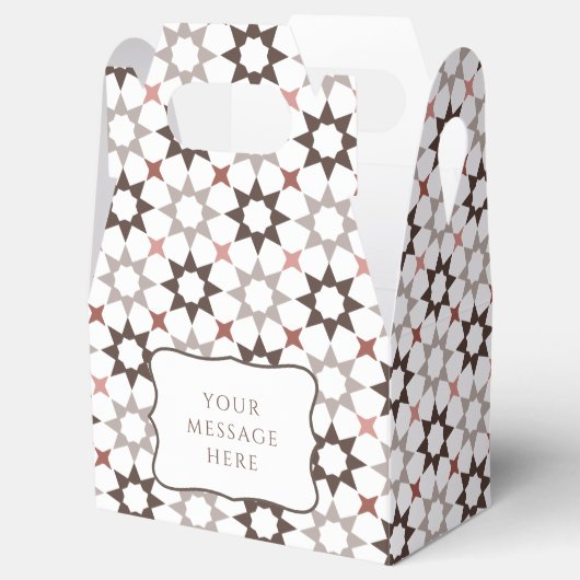 Arabesque-Pattern-Gefälligkeitsbox Geschenkschachtel (Geöffnet)