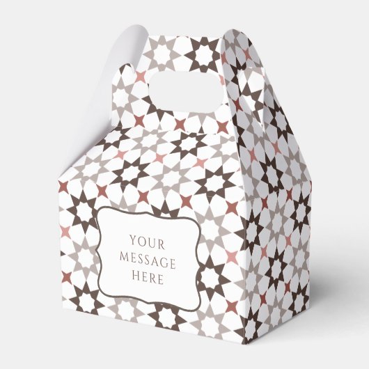 Arabesque-Pattern-Gefälligkeitsbox Geschenkschachtel (Vorderseite)