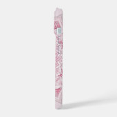 Arabesque Pink Mandala Fall iPhone 15 Hülle (Linke Seite)