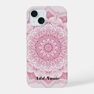 Arabesque Pink Mandala Fall iPhone 15 Hülle