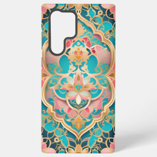 Arabesque Rosa Türkis Samsung-Handyhülle Samsung Galaxy Hülle