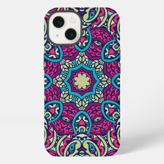 Arabesque Scrapbook Muster iPhone Case Hülle (Rückseite)