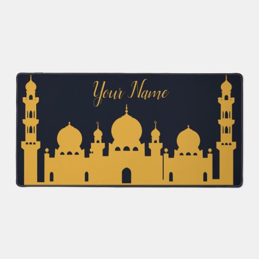 Arabesque Silhouette Erbe Verziert Spirituelle Schreibtischunterlage (Vorderseite)