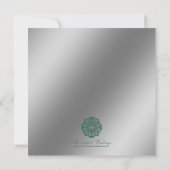Arabesque Silver Lace, 5,25x5,25 Save the Date (Rückseite)
