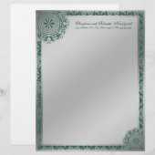 Arabesque Silver Lace, Letters Briefbogen (Vorne/Hinten)