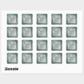 Arabesque Silver Lace, Save the Date Aufkleber (Blatt)