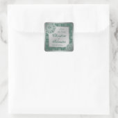 Arabesque Silver Lace, Save the Date Aufkleber (Tasche)