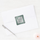 Arabesque Silver Lace, Save the Date Aufkleber (Umschlag)