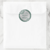 Arabesque Silver Lace, Save the Date Aufkleber (Tasche)