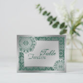 Arabesque Silver Lace, Tischeinstellung Postkarte (Stehend Vorderseite)